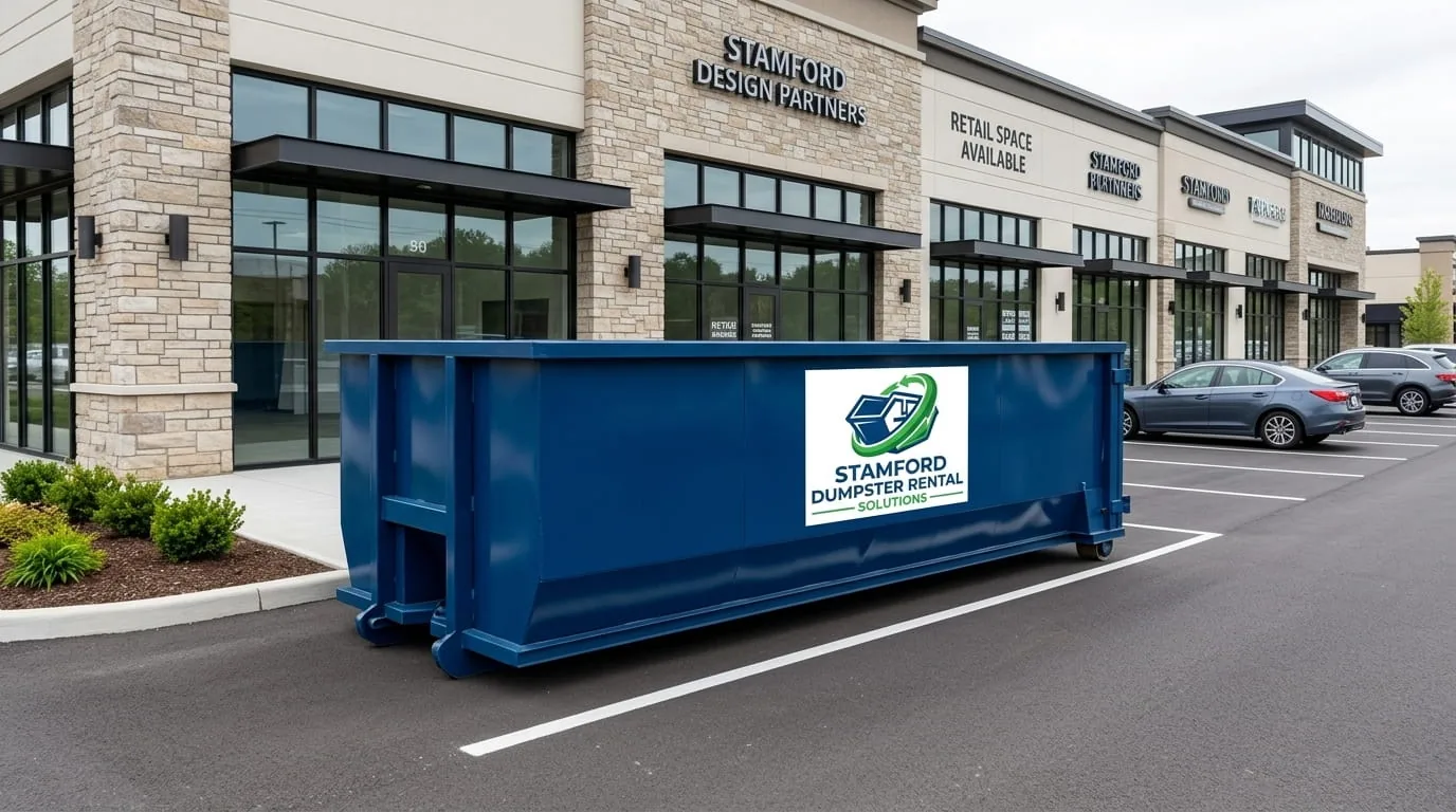 Roll-off container serving Fairfield County CT waste disposal
